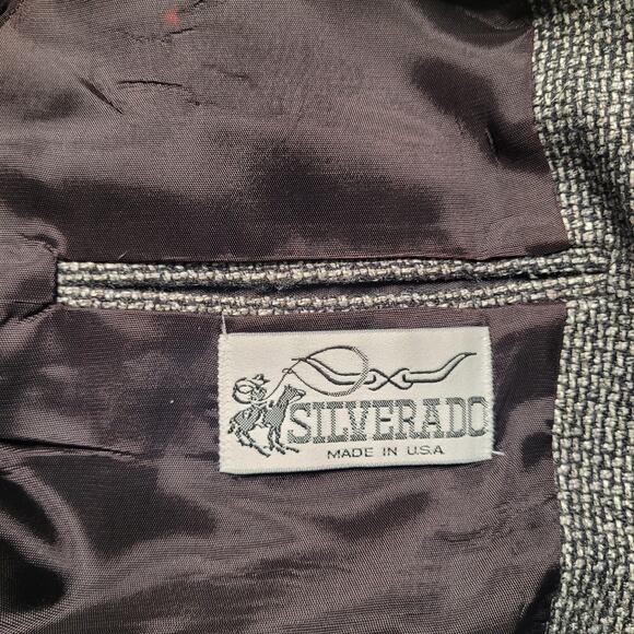 Silverado Blazer Jacket 44R Western Cowboy Frontier Ranch Americana Elbow Patchs - Picture 7 of 14